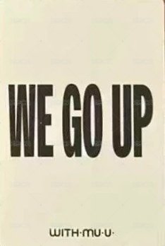 WE GO UP wm a ver.線下 幸運卡  背面