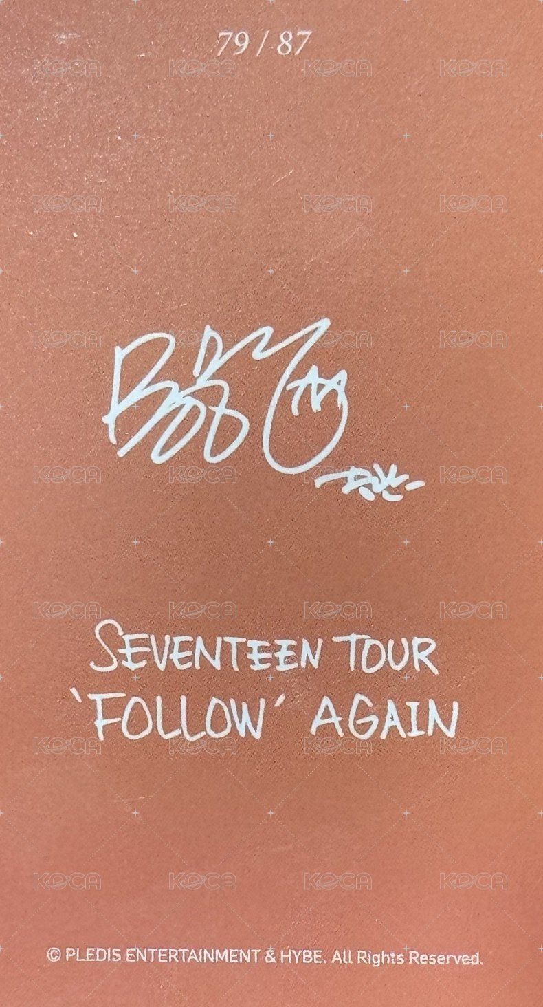 Follow Again 隨機卡  背面