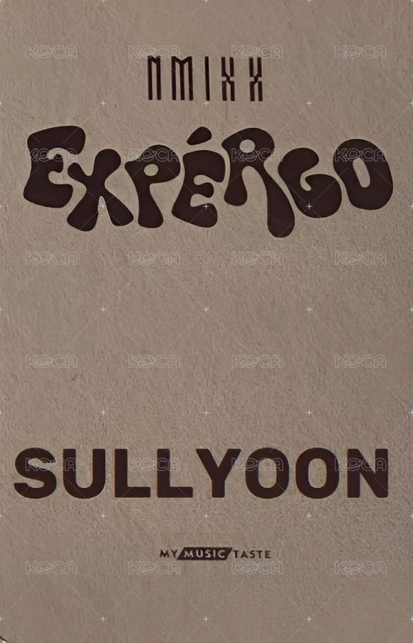 expérgo mmt 預售 特典卡  背面