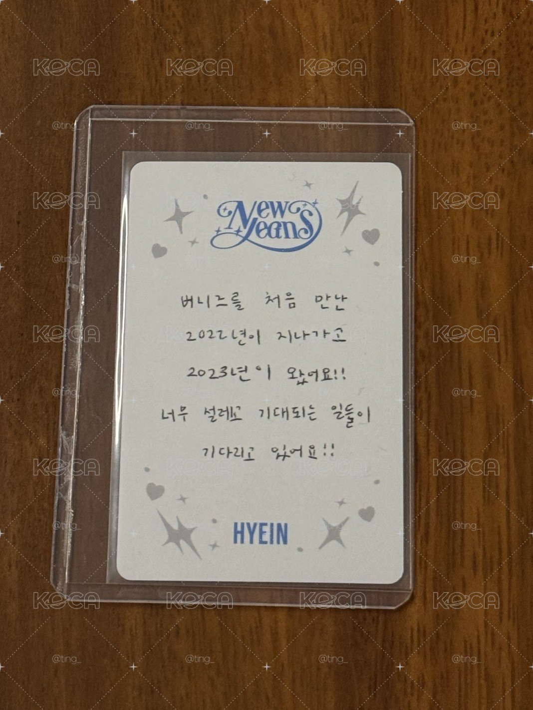 OMG 專輯卡 Hyein 