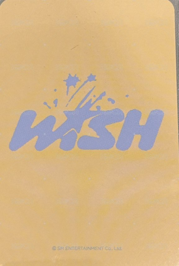 WISH wm 幸運卡  背面