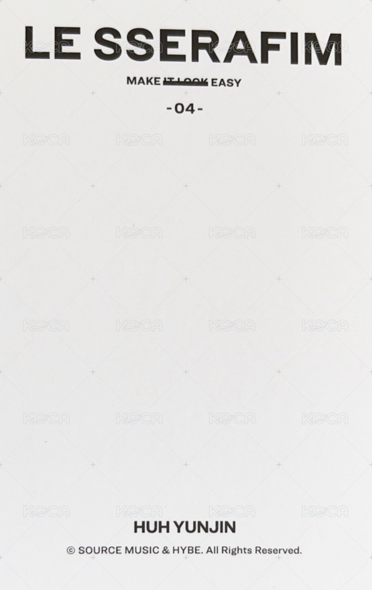 EASY 隨機卡 拍立得卡 背面