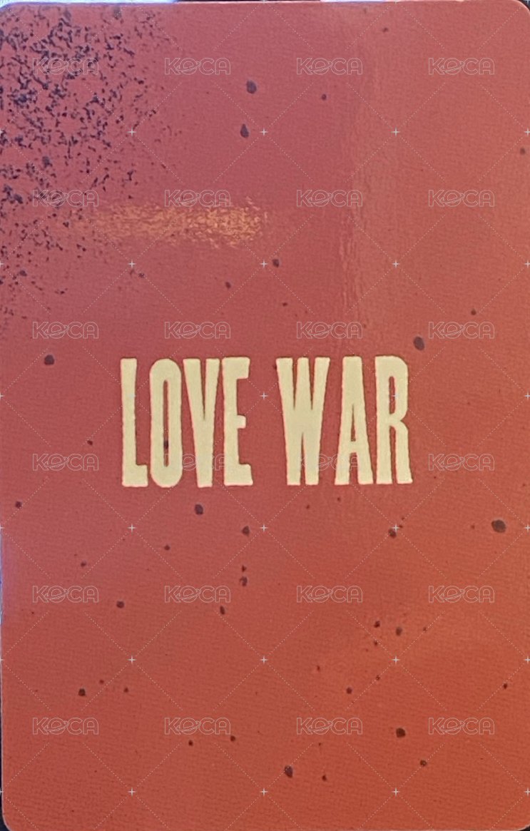 Love War 專輯卡 WAR ver. 背面