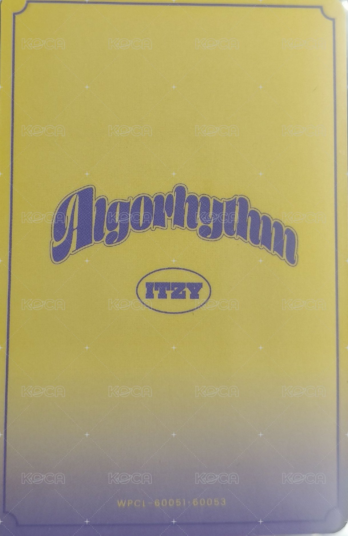 Algorhythm 專輯卡 MIDZY盤 雙人卡 背面