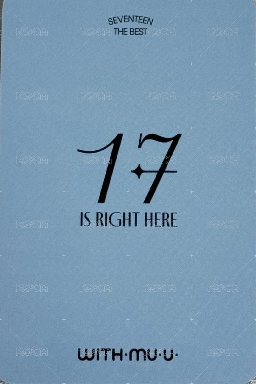 精選專 wm 線下 特典卡  背面