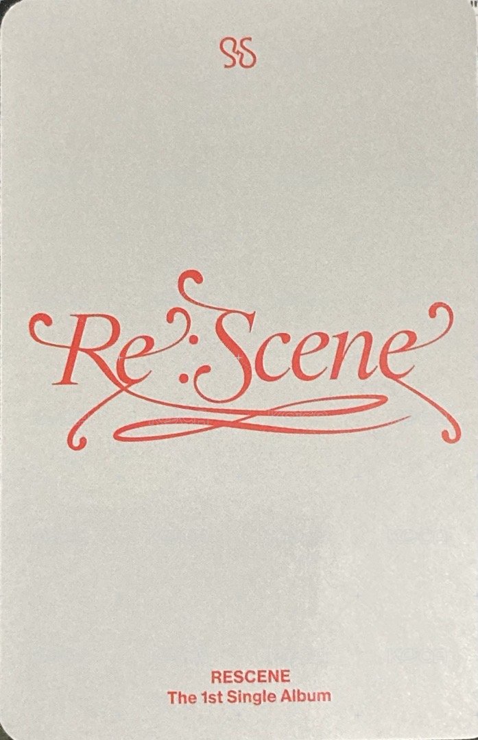 Re:Scene PB專紅版 專輯卡  背面