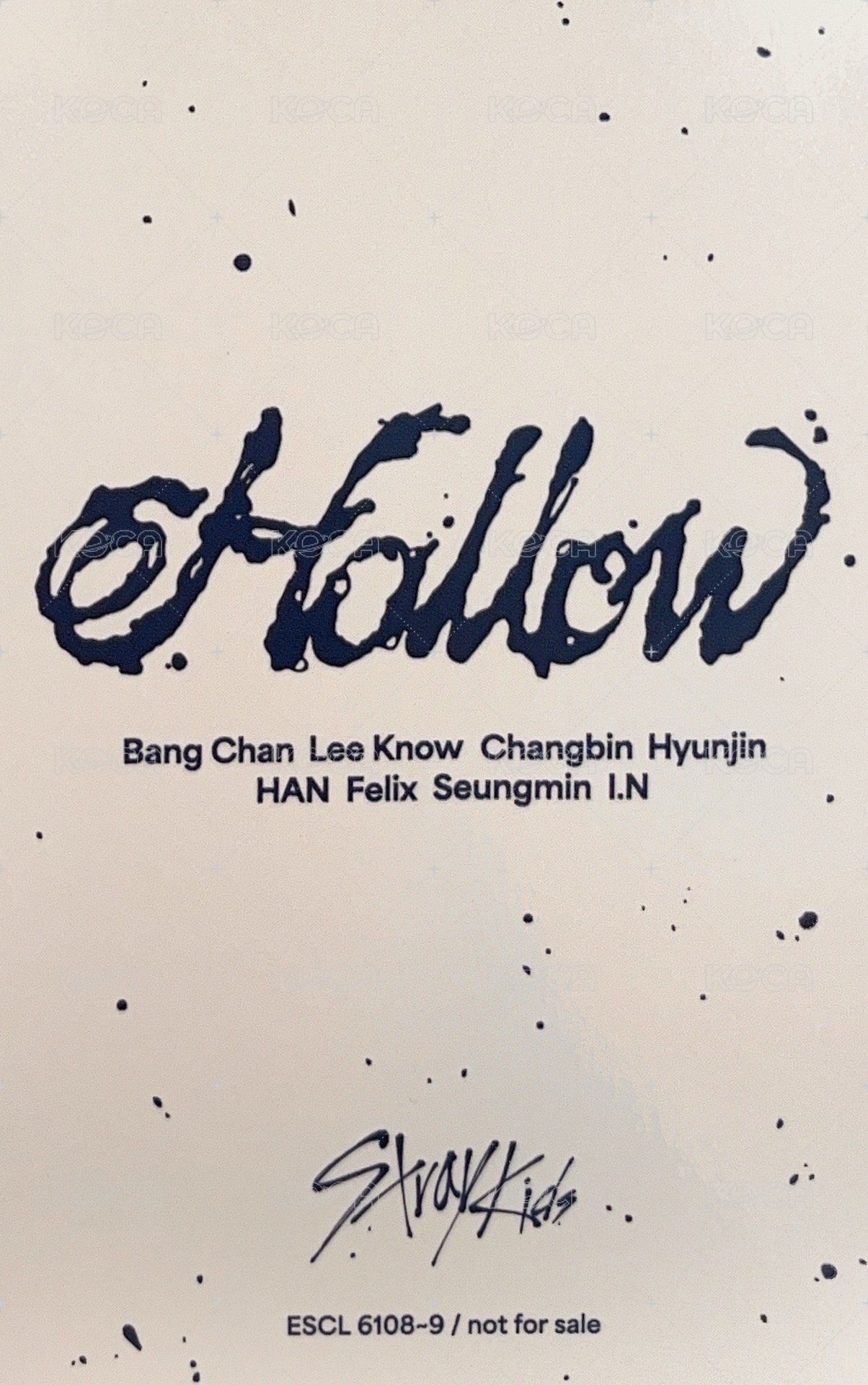 Hollow 專輯卡 期間生產限定盤 背面