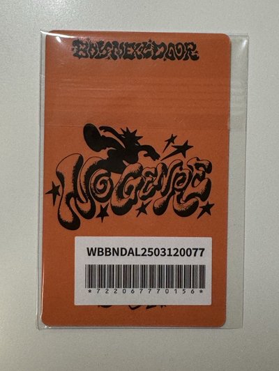 明宰鉉 No Genre 日咖 特典卡 