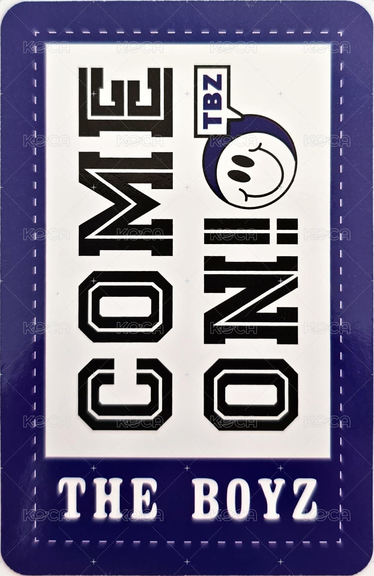 COME ON! THE BOYZ 周邊卡 郵差包 背面