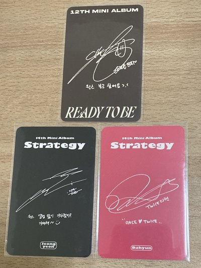 TWICE Strategy/ready to be 專卡
