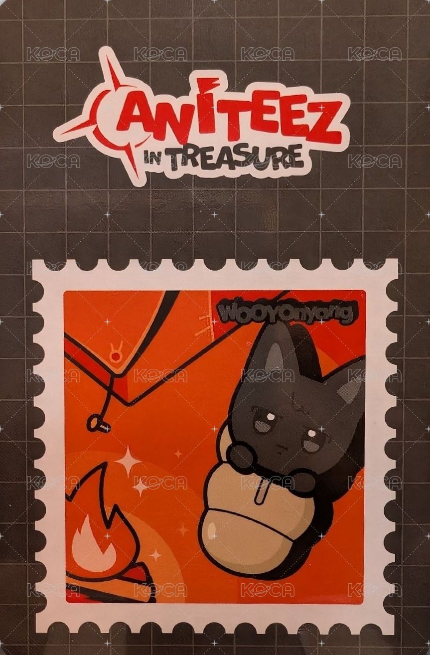 ANITEEZ IN TREASURE 周邊卡 MESH POUCH 背面