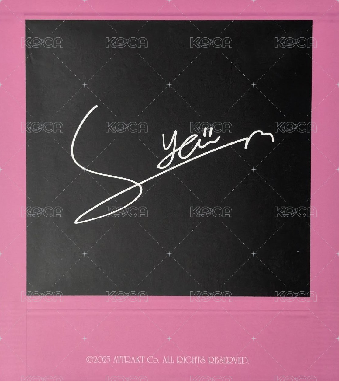 Day & Night 專輯卡 Day ver. 拍立得卡 背面