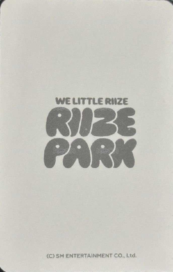 RIIZE Park 滿額卡  背面