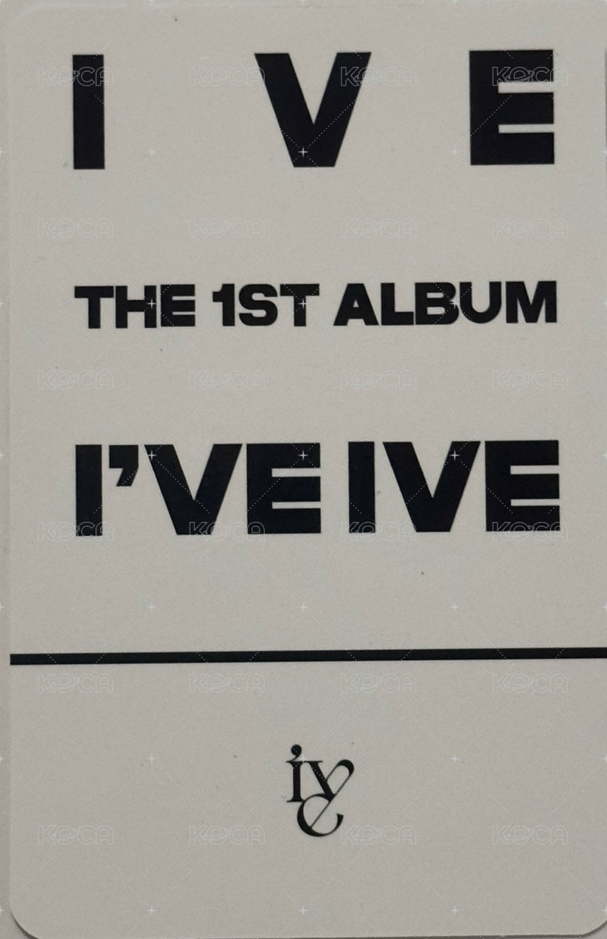 I've IVE sw 2.0 幸運卡  背面