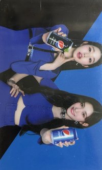 Blue & Black 代言卡 百事員瑞雙人卡