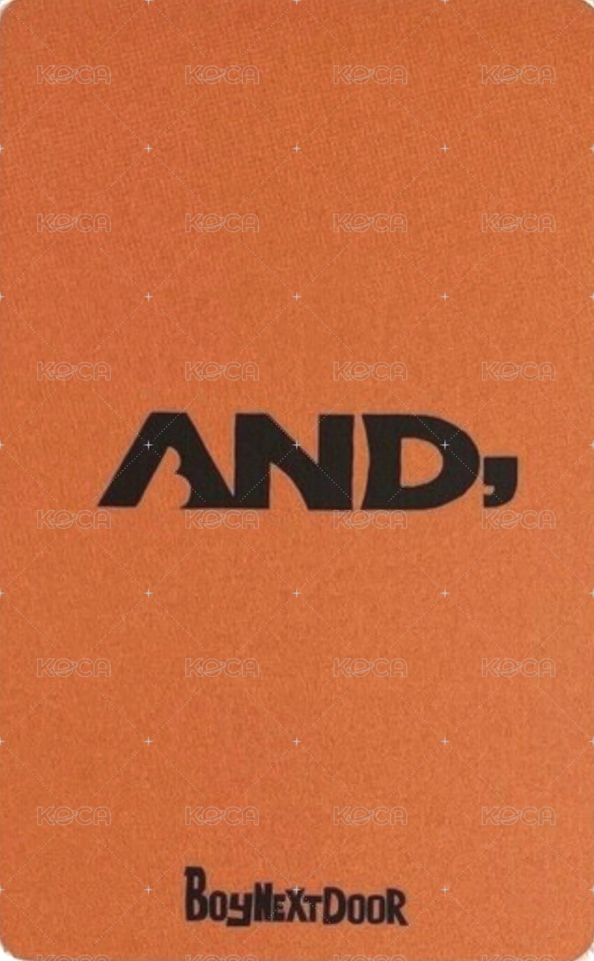 AND, 環球 預售 單封 特典卡 官拍 2 背面