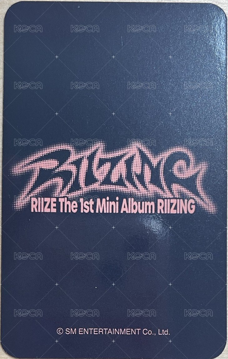 RIIZING ALLMD 2.0 簽售卡  背面