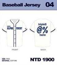 @% 運動服 台北場限定棒球衣