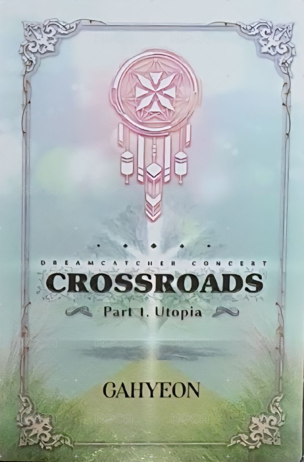 Crossroad線上演唱會DVD 周邊卡  背面