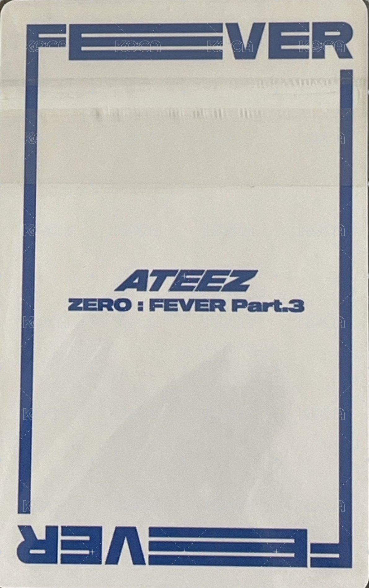 FEVER pt.3 am 2.0 簽售卡  背面