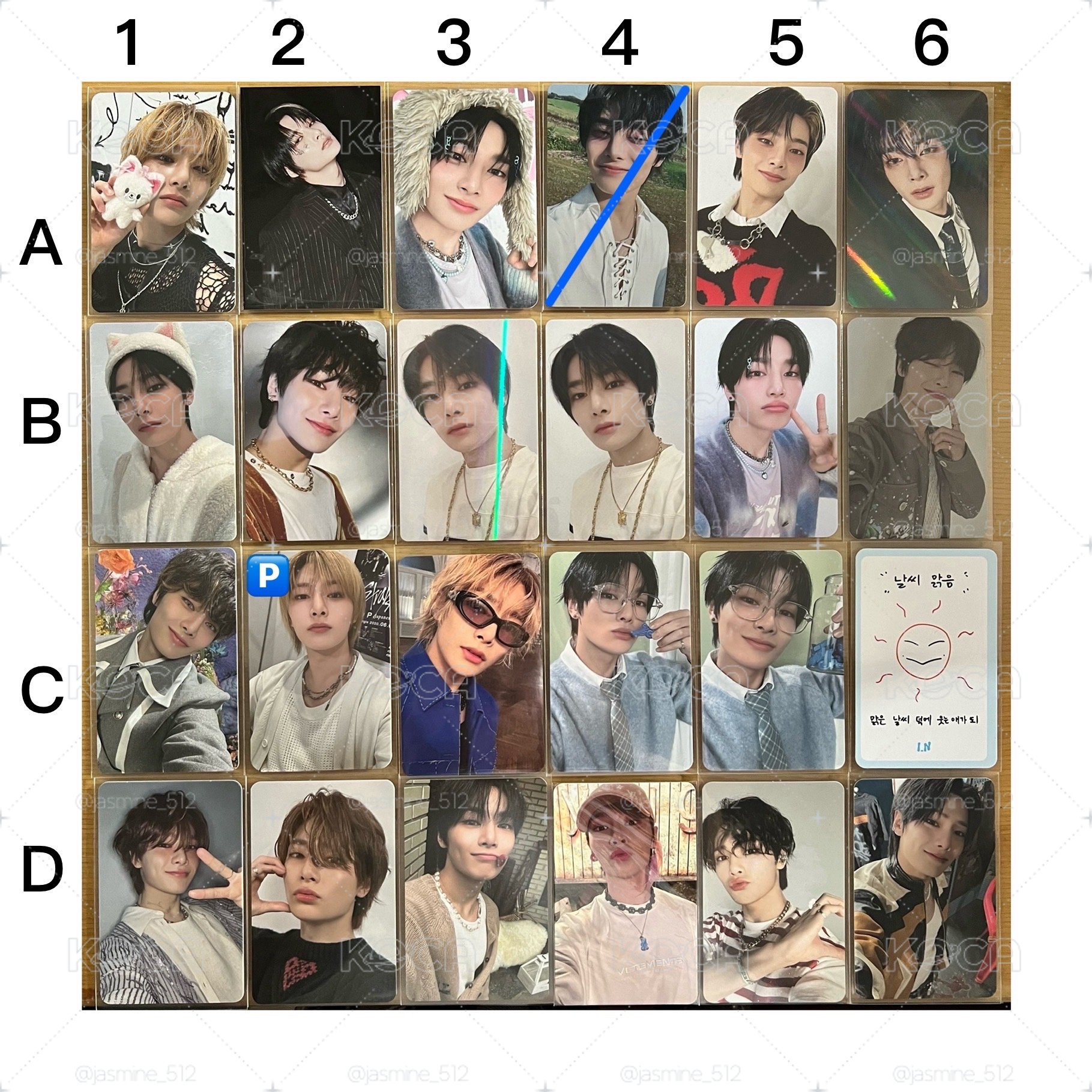 Stray Kids I.N 梁精寅小卡1/2