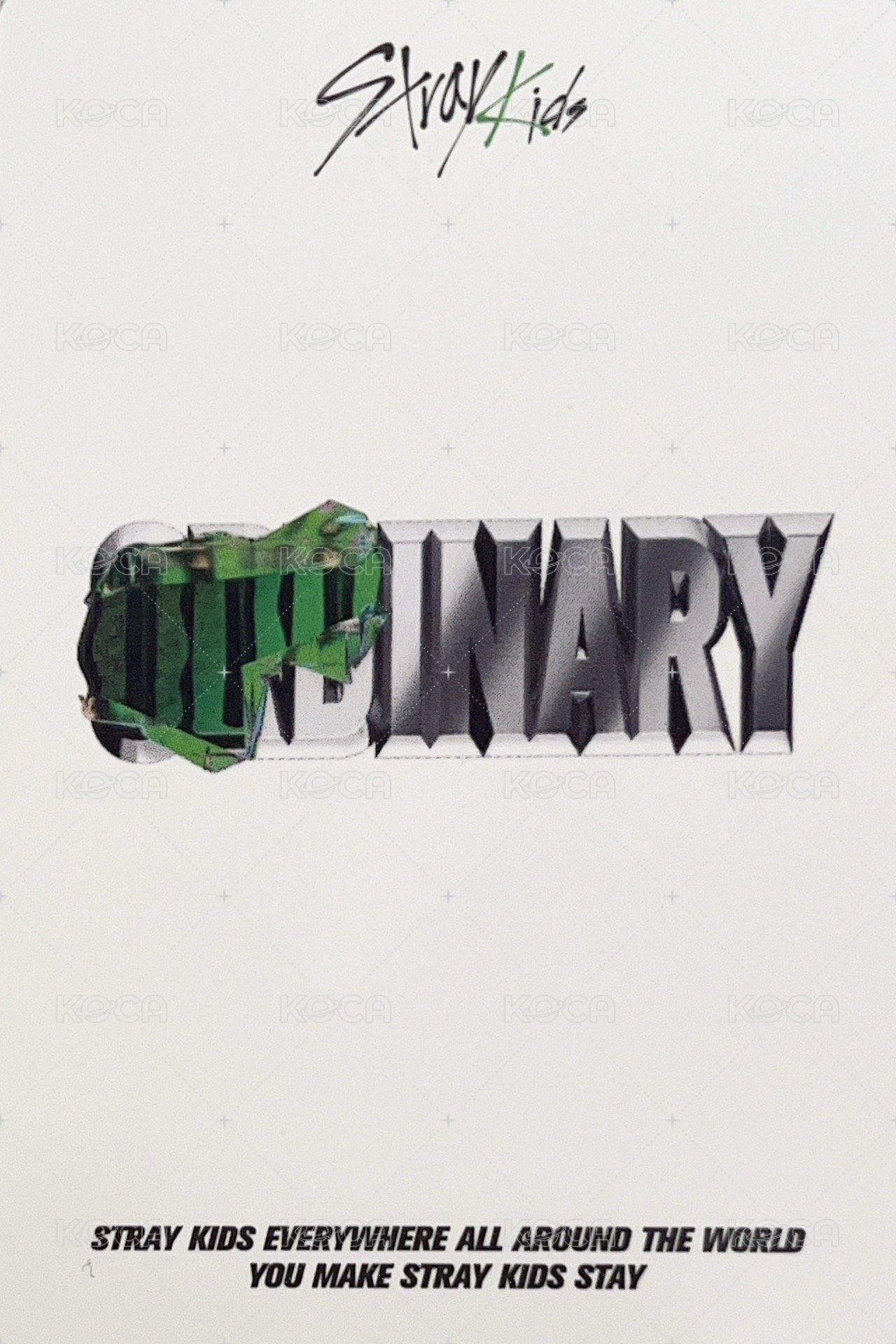 ODDINARY 阿拉丁 特典卡  背面