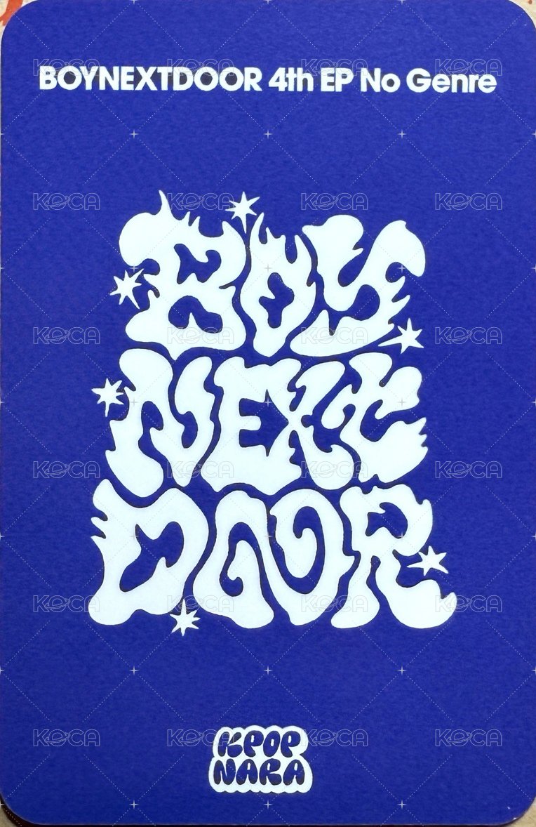 No Genre Kpop Nara 芝加哥線下 簽售卡  背面