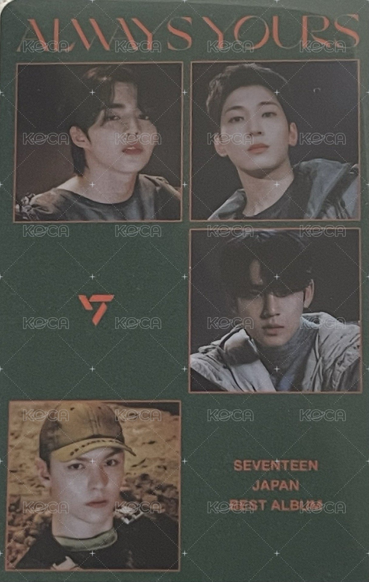 ALWAYS YOURS 專輯卡 Hiphop team 正面