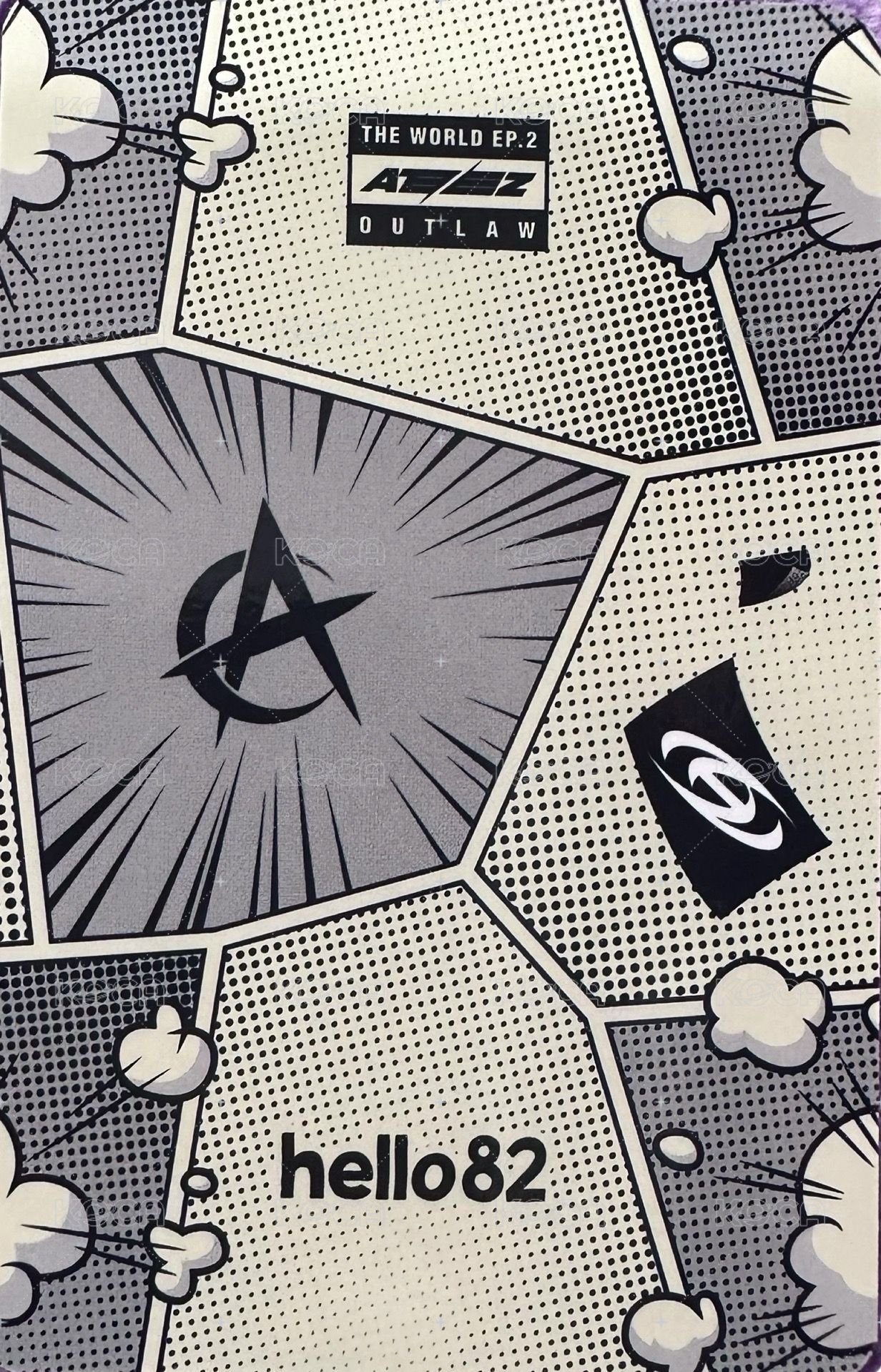 Outlaw hello82 簽售卡  背面