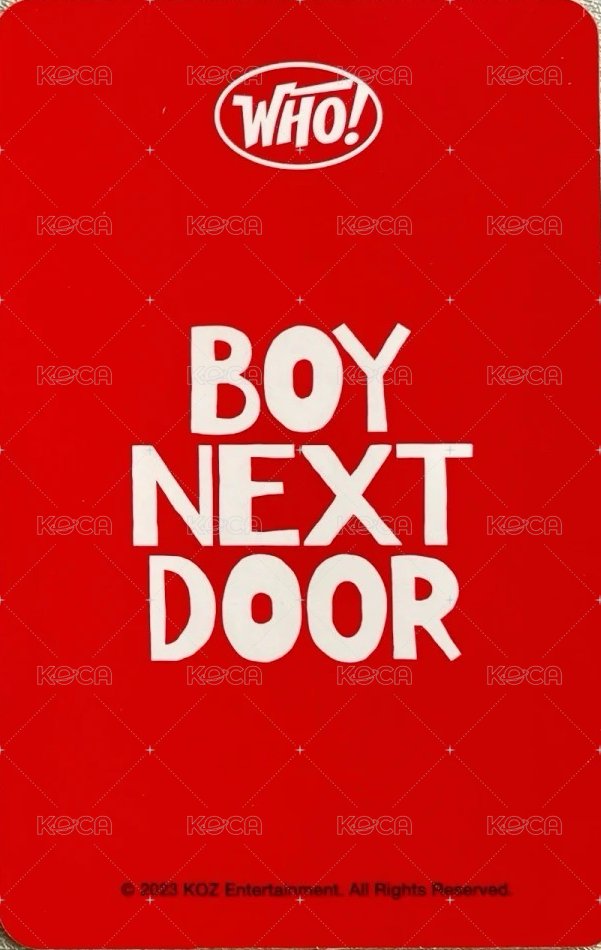 WHO! km蝦皮 簽售卡 6 背面