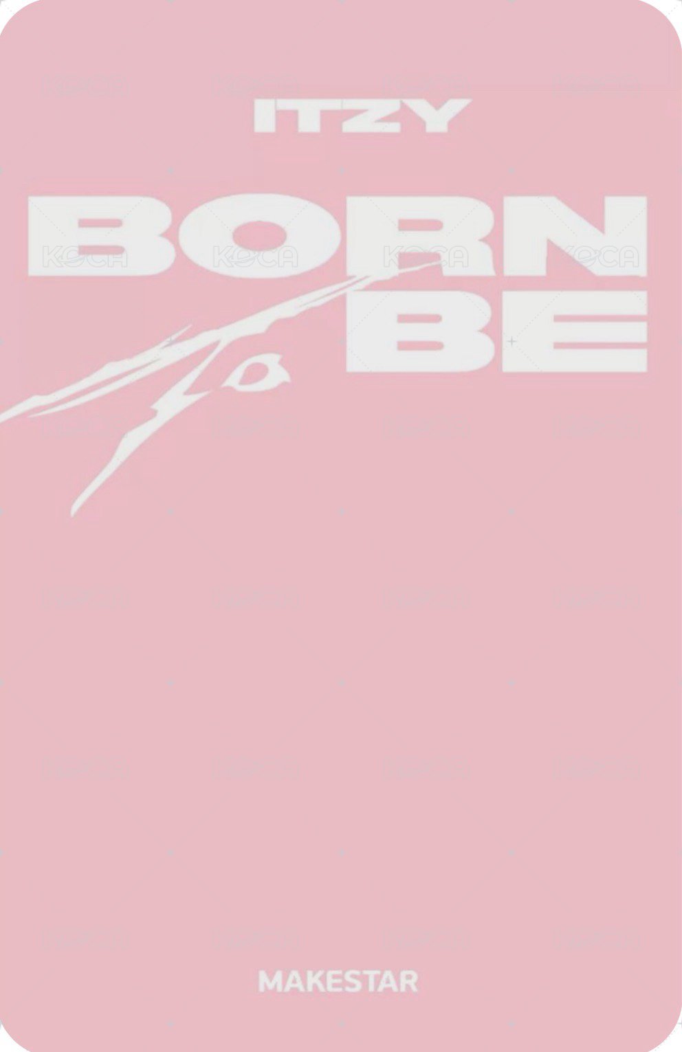 BORN TO BE ms 2.0 簽售卡  背面