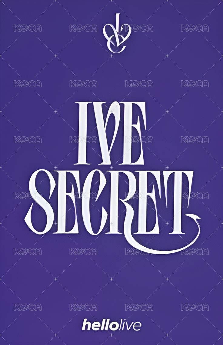 IVE SECRET hl 簽售卡  背面