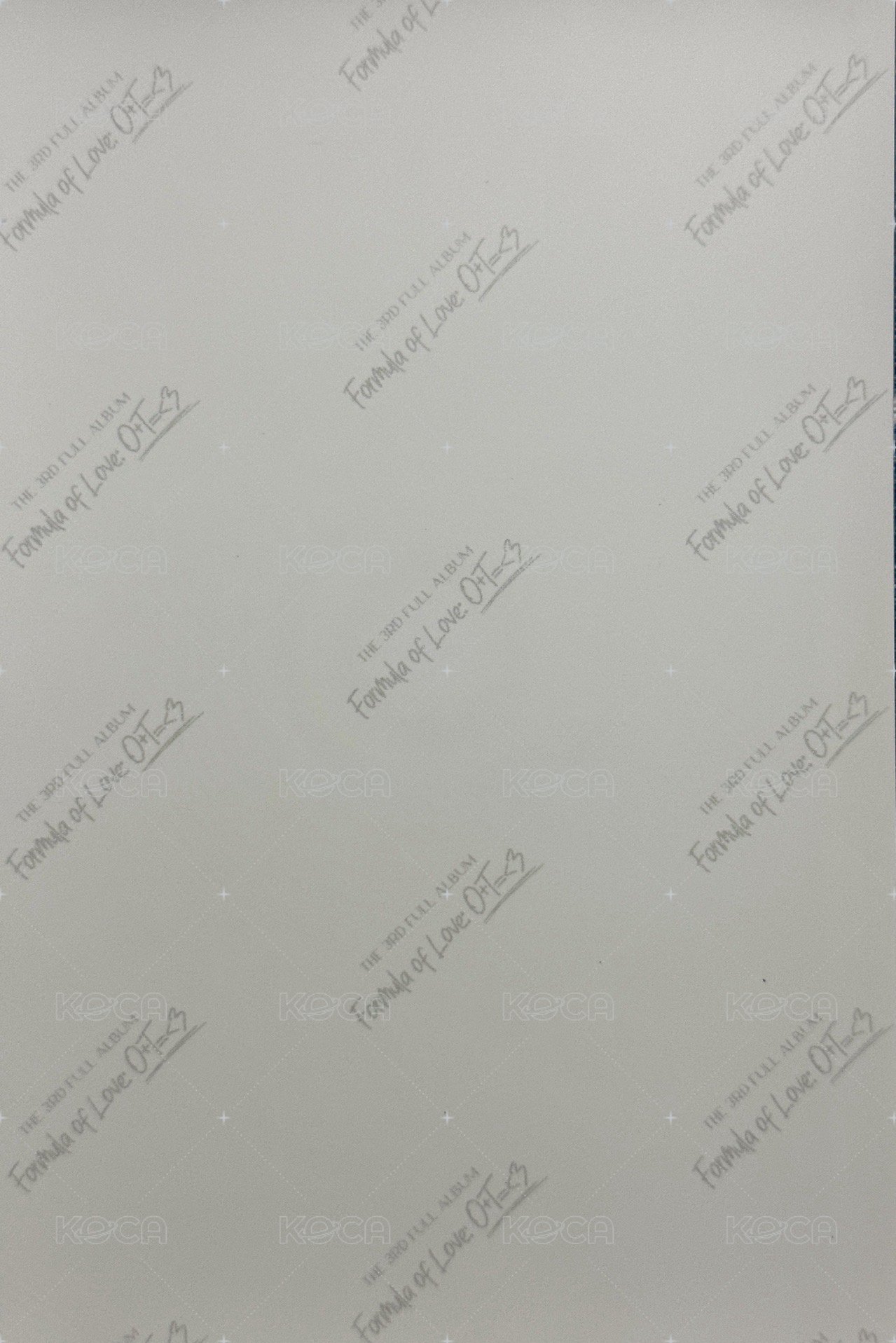 正規三 專輯卡 RESULT FILE Ver. 配置 TWIND PHOTO 南 背面