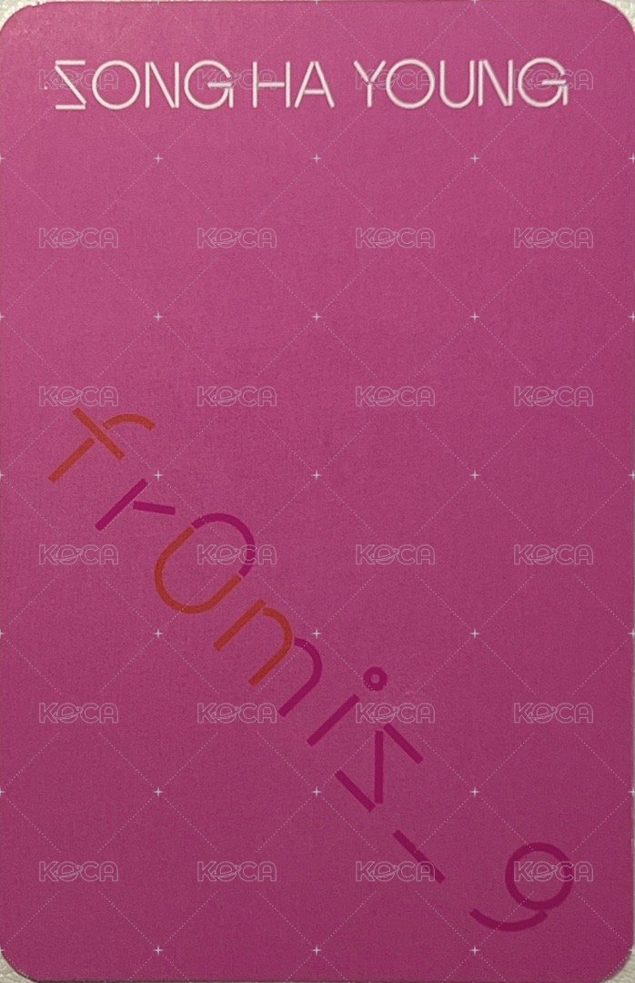 FUN 專輯卡 Factory ver. 背面