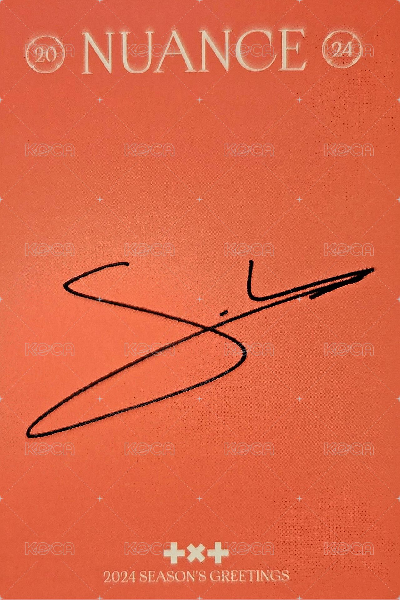 24年曆 年曆卡 卡 崔秀彬 背面