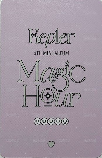 迷五 專輯卡 Tape ver. 背面