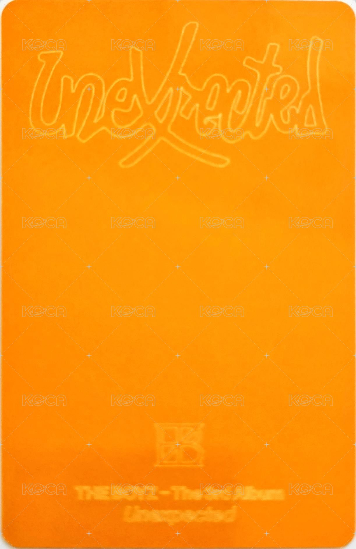 Unexpected 泡泡摩奇 2.0 幸運卡  背面