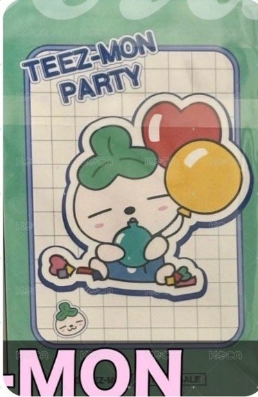 TEEZ-MON POP UP SHOP IN JAPAN 周邊卡 MASCOT PLUSH  背面