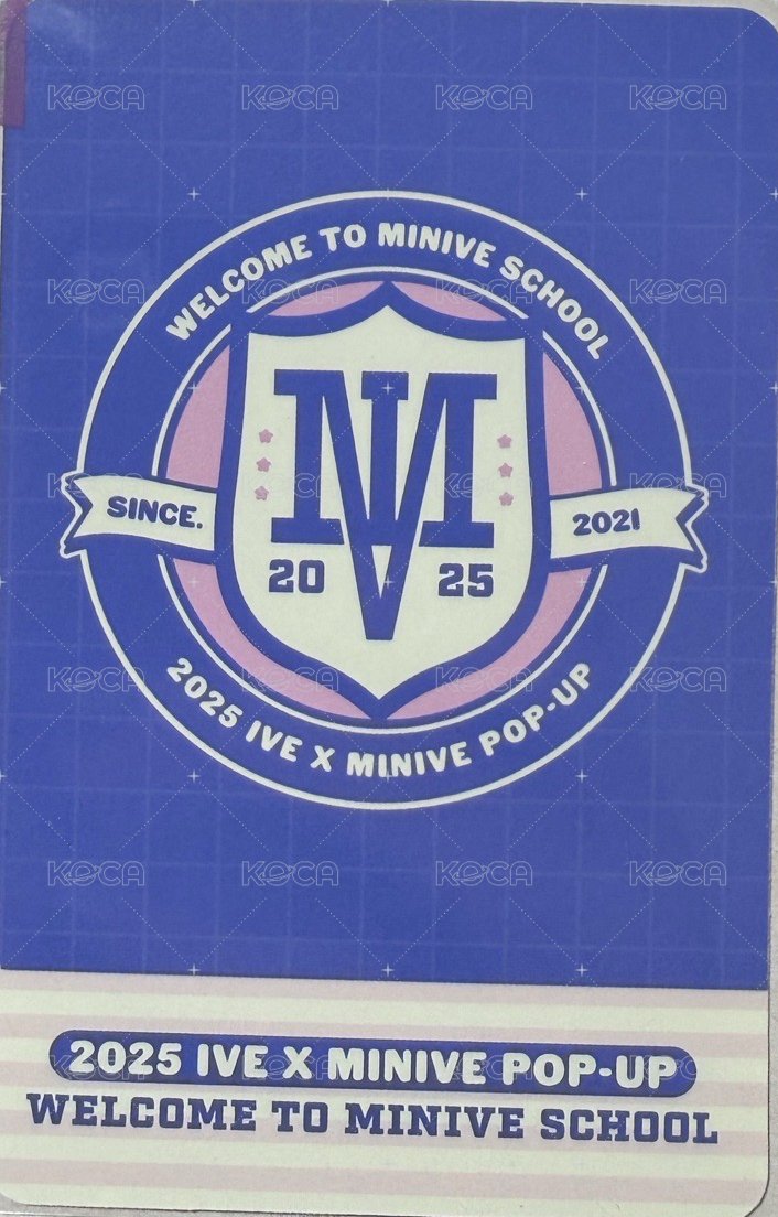 MINIVE SCHOOL 台灣滿額卡 滿額卡  背面
