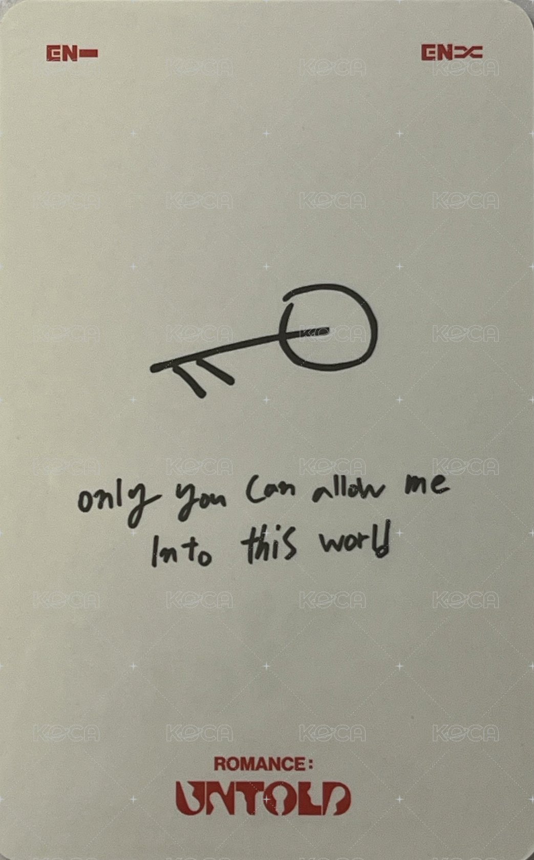 正二 SC 入場卡 / 場限卡  背面