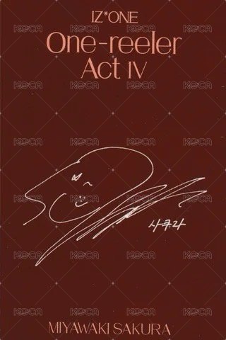 One-reeler / Act IV   特典卡  背面