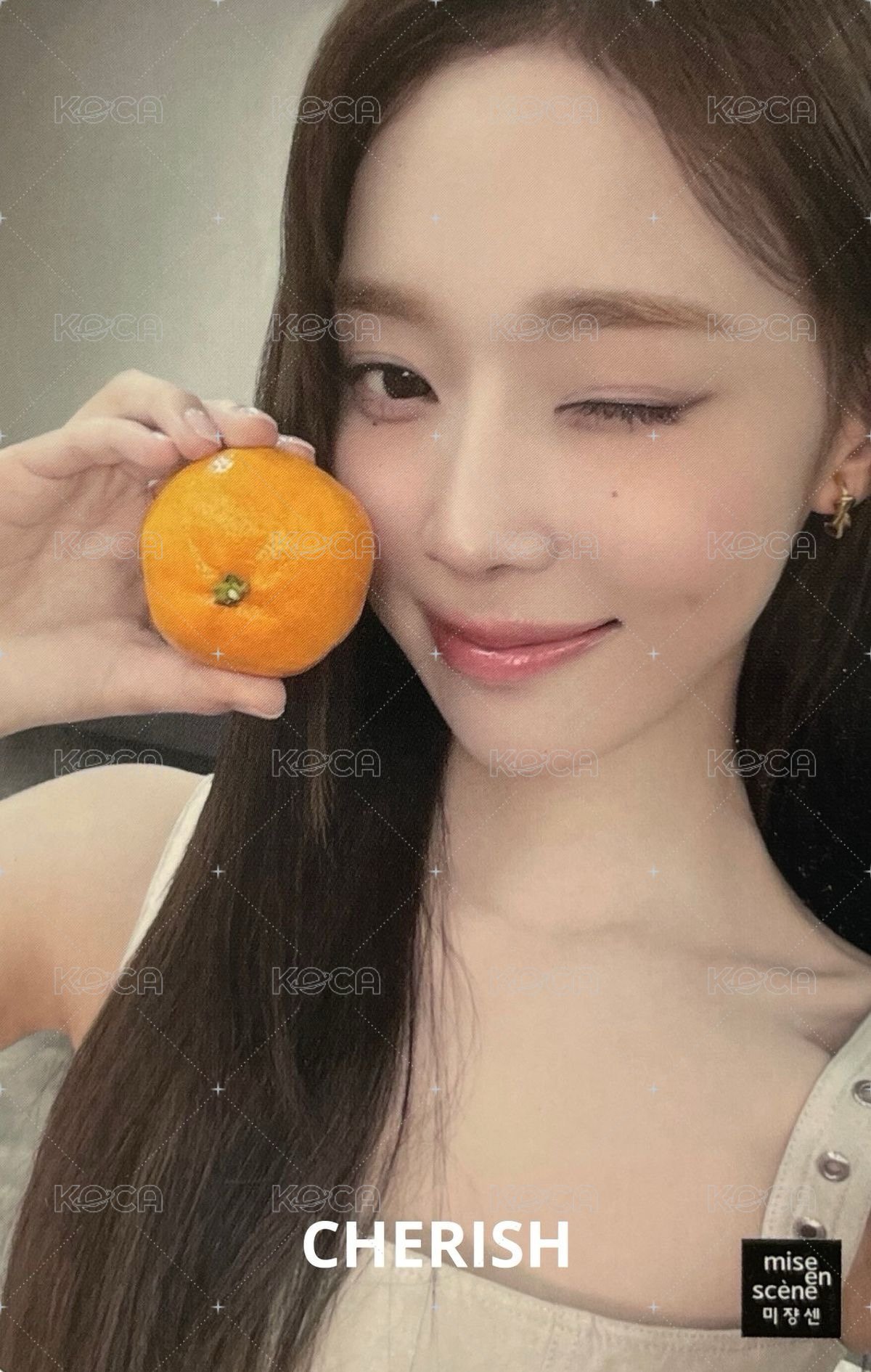 代言卡 媚尚萱髮油冬 正面