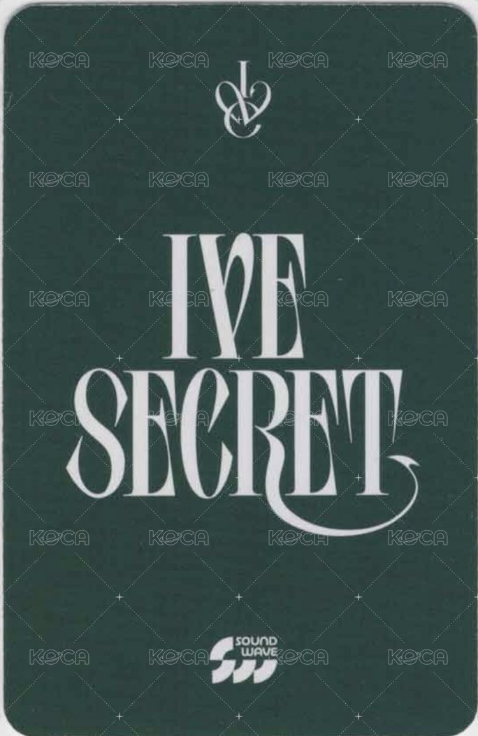 IVE SECRET sw 3.0 簽售卡  背面