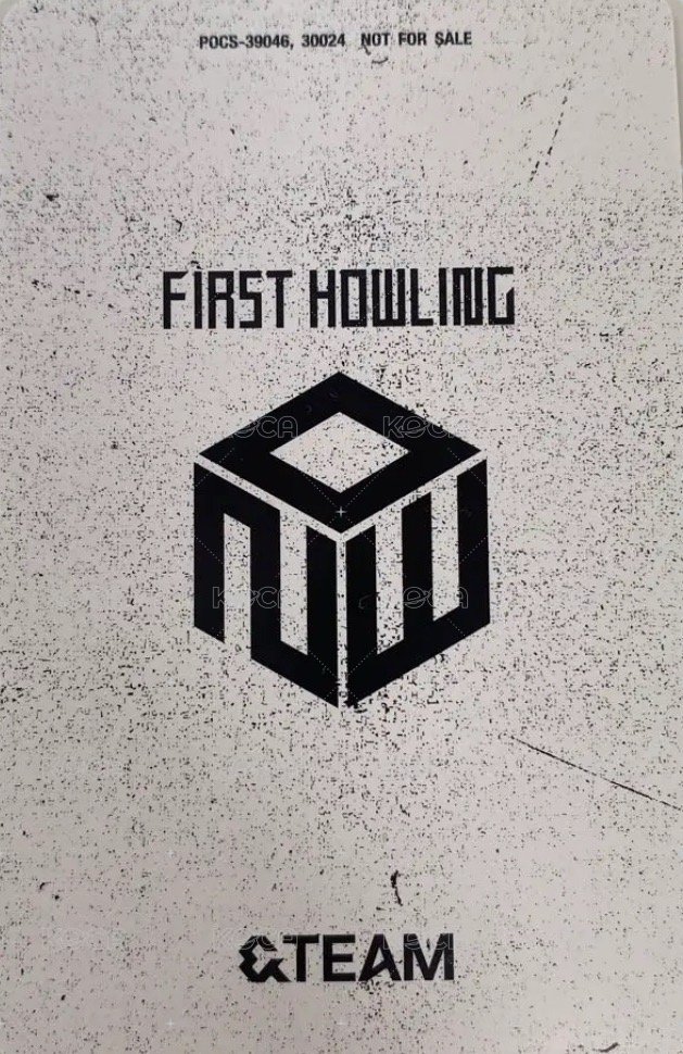 First Howling : NOW 專輯卡 通常盤專卡 背面