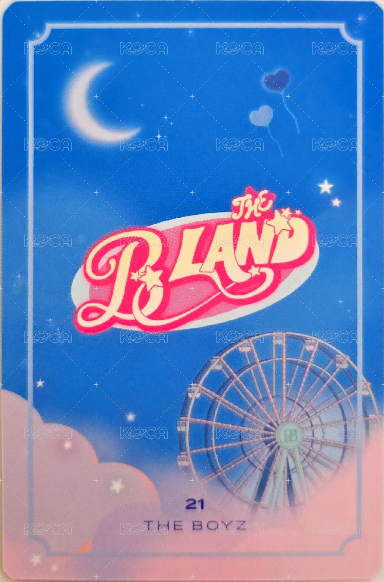 THE BOYZ FAN-CON <THE B LAND> 隨機卡  背面