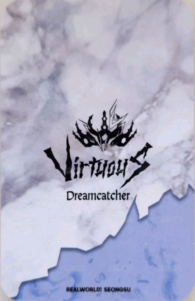 密室逃脫活動 Dreamcatcher KR. 特典卡 Crown ver.遊戲活動卡 背面