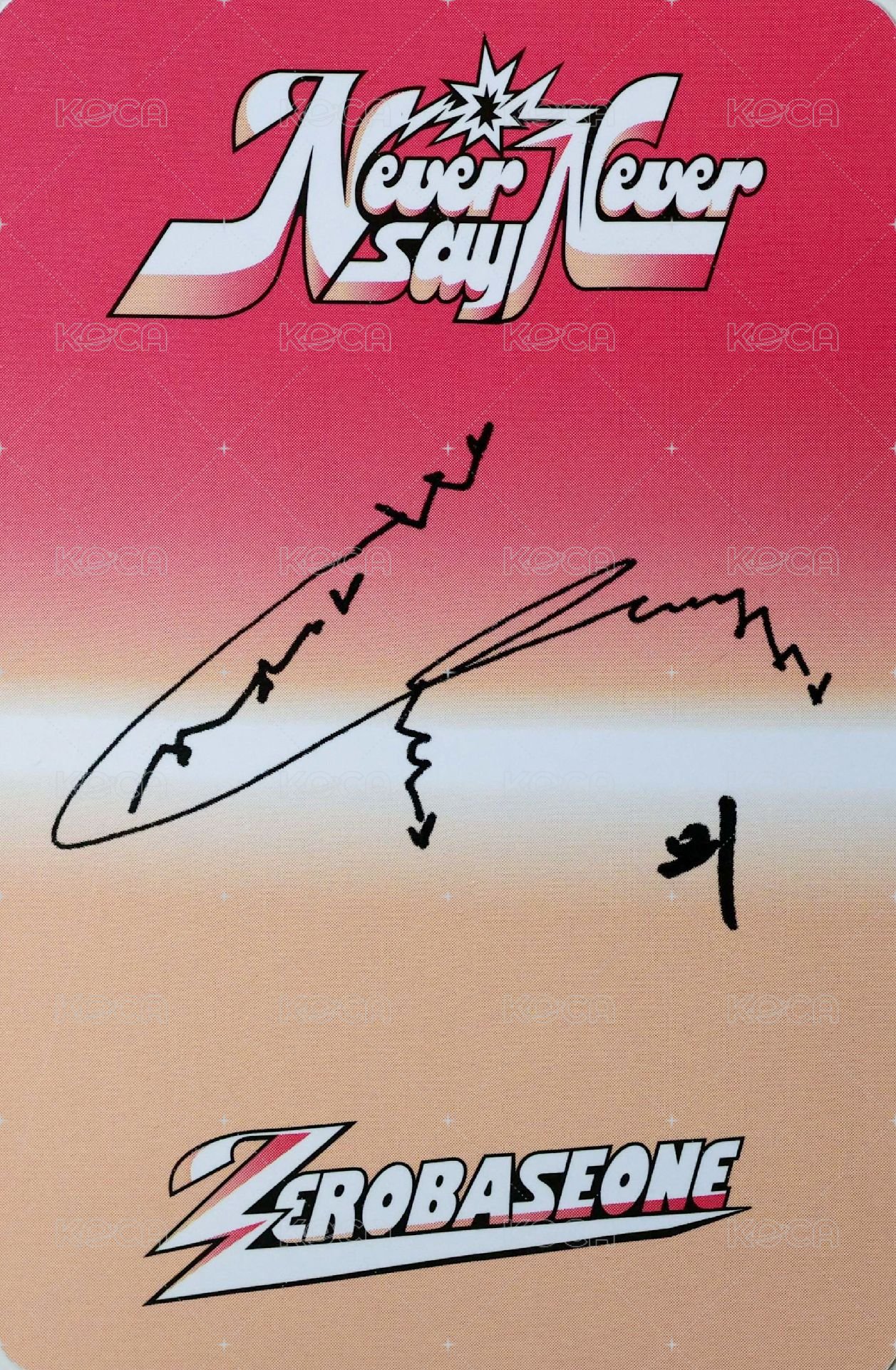 正規一 專輯卡 ICON ver. 背面