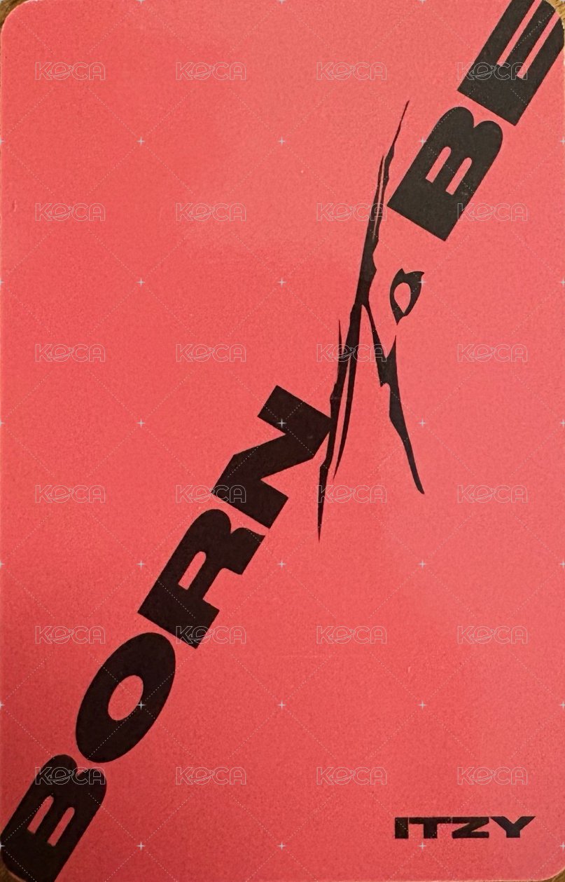 BORN TO BE 專輯卡 普版 背面