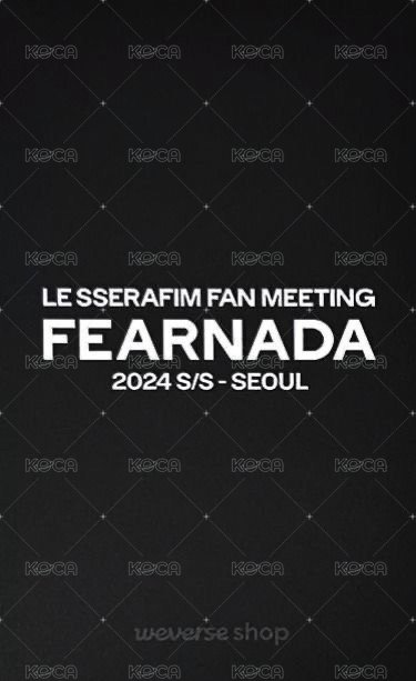 24‘fm 入場卡 / 場限卡 首爾場限 背面