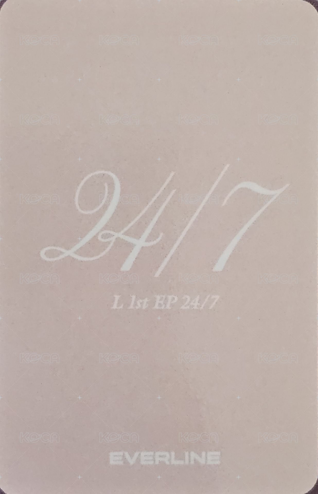 24/7 el 線上 1.0 簽售卡  背面